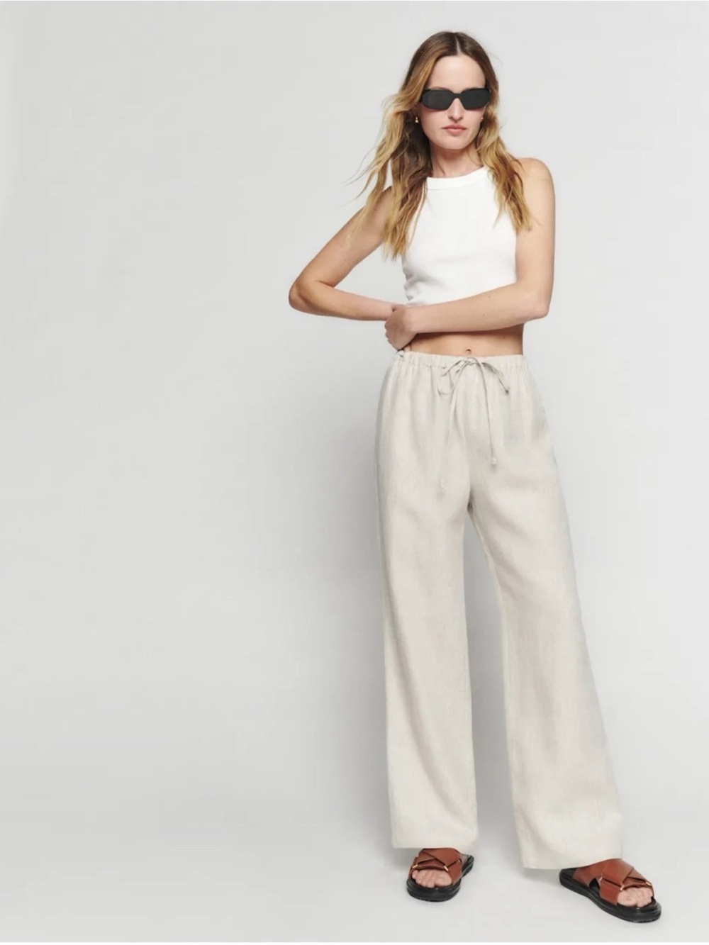Reformation Olina Linen Pant - Picture 2 of 6